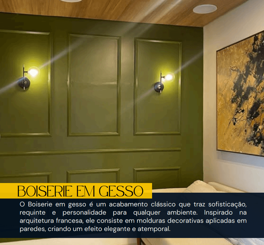 BOISERIE EM GESSO